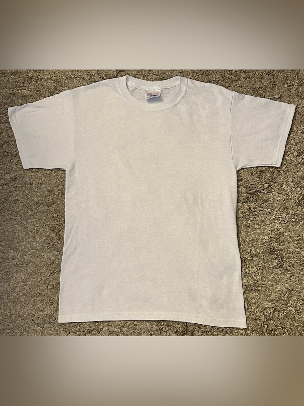 Hanes Heavyweight 50/50 Men’s S (34-36) White Crew Neck Short Sleeve T-Shirt